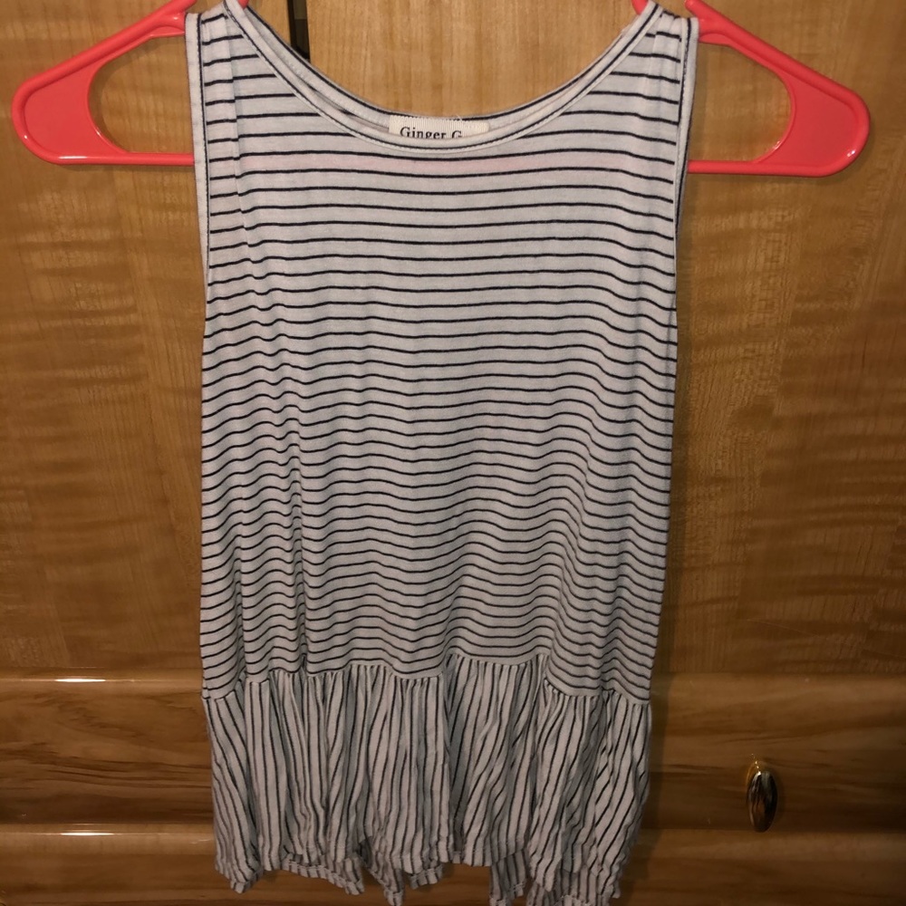 Sleeveless striped top